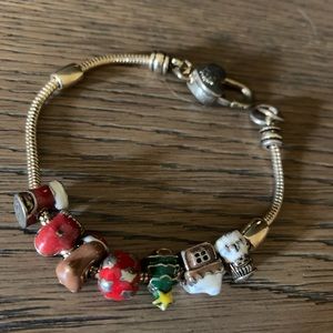 Christmas time charm bracelet